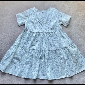A New Day Black and White Babydoll Dress